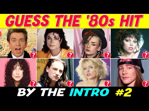 Guess the ‘80s Song by the Intro (Part #2) | Music Quiz 🎵