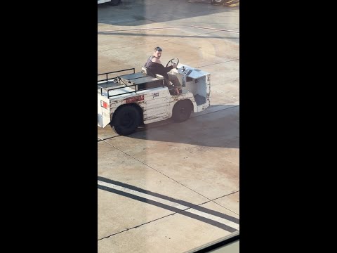 Passenger steals airport tug for joyride at airfield