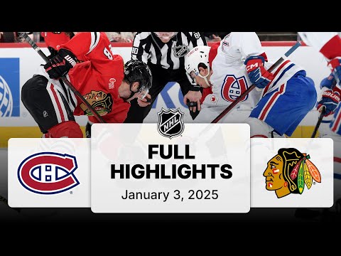NHL Highlights | Canadiens vs. Blackhawks | January 03, 2025