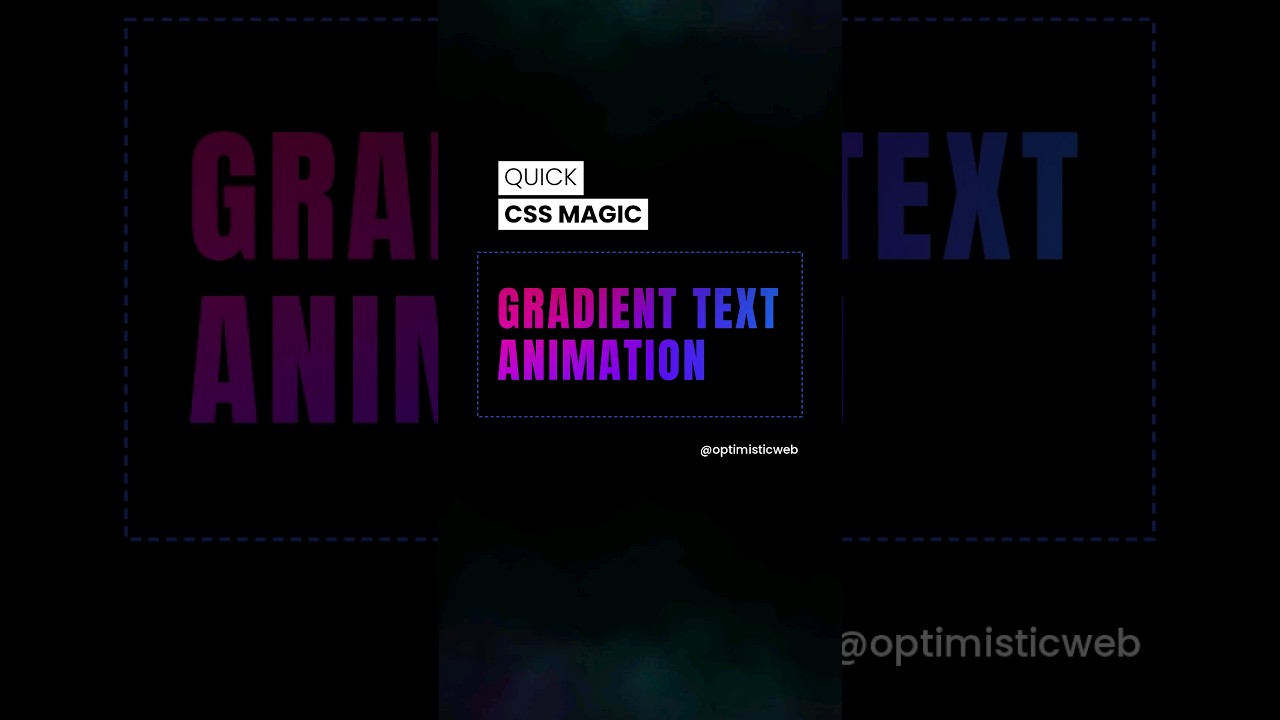 How to animate Gradient Text with only CSS