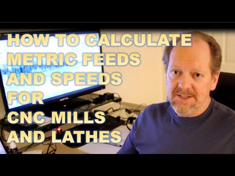 CALCULATE  METRIC FEEDS AND SPEEDS FOR CNC MILL OR LATHE