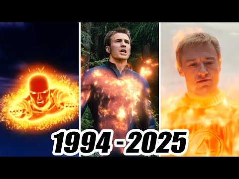 Evolution of HUMAN TORCH superpower (Johnny Storm) | Fantastic Four | 1994-2025