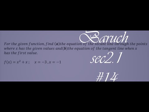 Baruch MTH 2003/2009 Online Homework: Section 2.1 #14