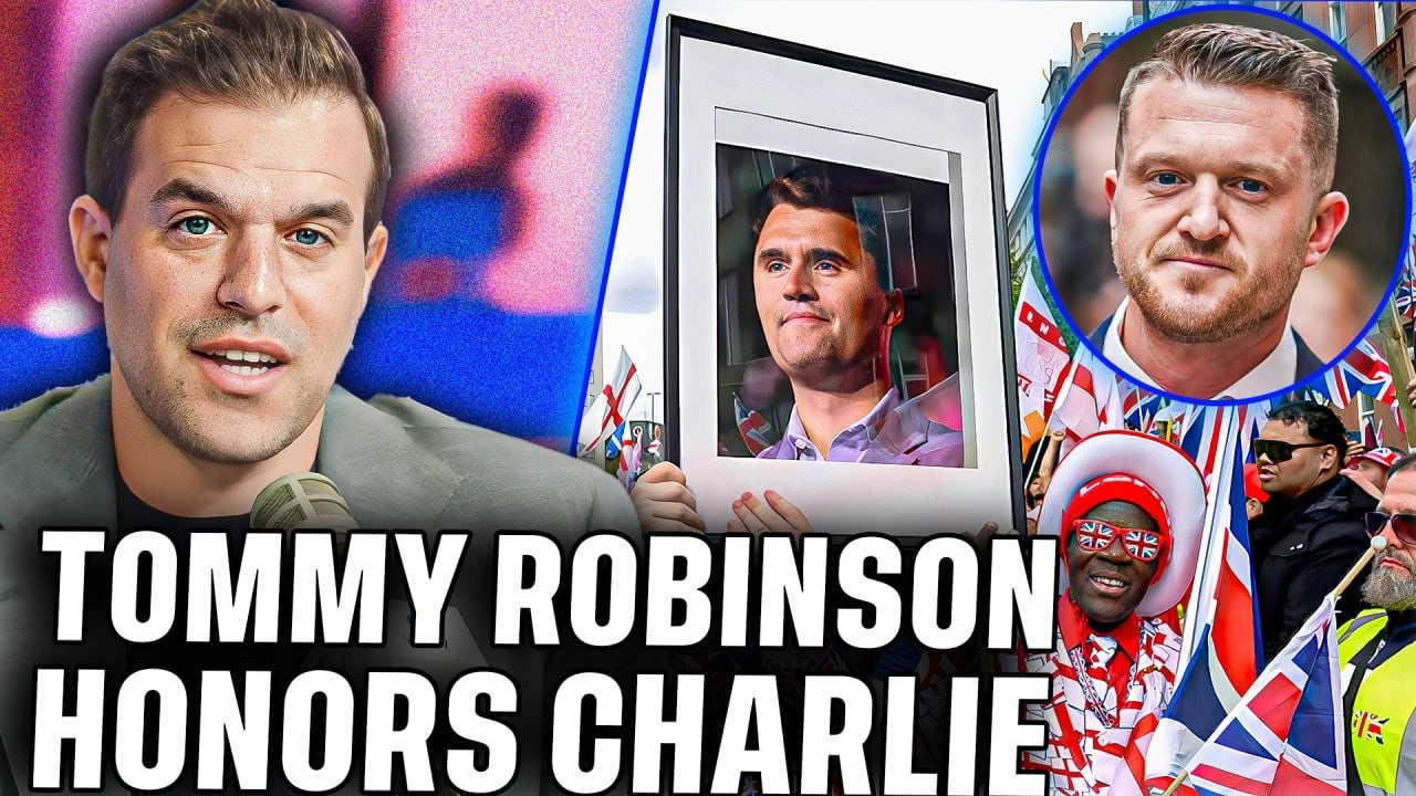 Charlie Kirk Honored At Tommy Robinson's "Unite the Kingdom" March