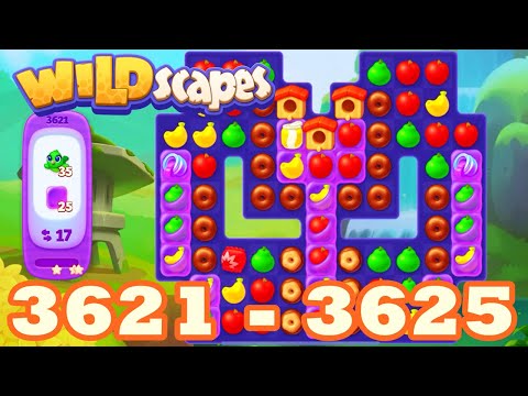 Wildscapes Level 3621 - 3625 HD Walkthrough 3 match puzzle | android | 3622 | 3623 | 3624 | IOS