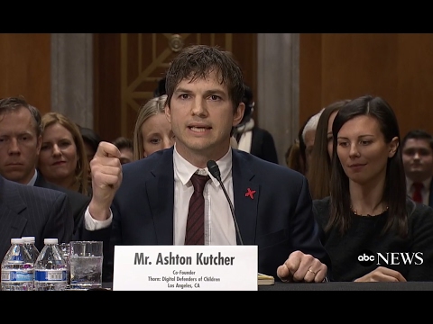 Ashton Kutcher Testifies on Human Trafficking