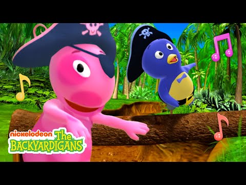 Pirates Uniqua & Pablo Sing "Falling Off a Log!" w/ Tyrone | The Backyardigans