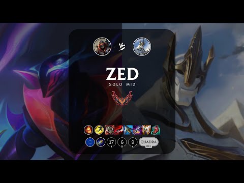 Zed Mid vs Galio - EUW Grandmaster Patch 13.1