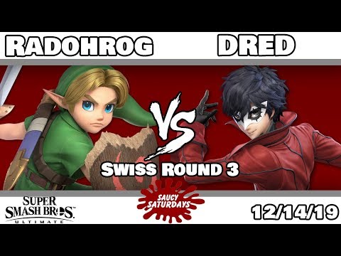 Saucy Saturdays #10 - Radohrog (Young Link) VS. DRED (Joker) - Swiss Round 3 - Smash Ultimate