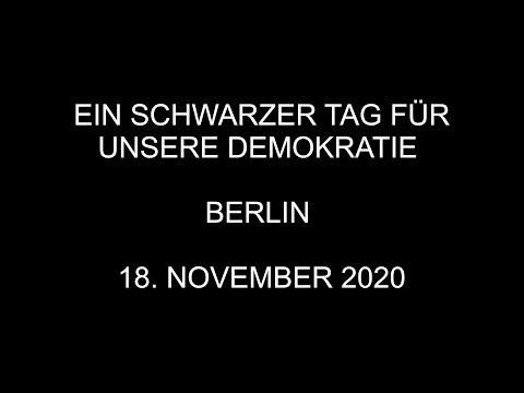 Demonstration gegen das Infektionsschutzgesetz ignoriert vom Bundestag Berlin 18. November 2020