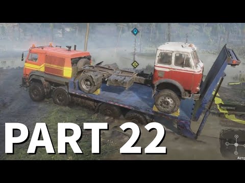 SNOWRUNNER Gameplay Part 22 - RUSSIA & TOWING LOST VEHICLES