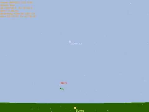 Komet Panstarrs am 16.03.2013 in 11000m Höhe über Bonn