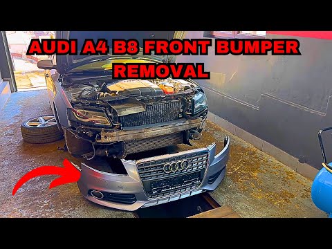AUDI A4 B8 FRONT BUMPER REMOVAL!