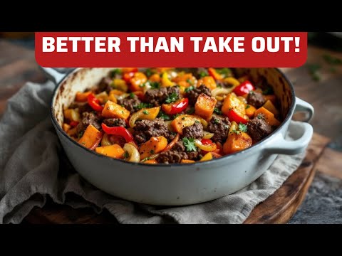 Baked Sweet Potato Beef Stir Fry | Flavor-Packed Healthy Recipe