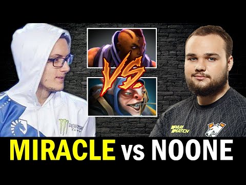 MIRACLE vs NOONE — Double EB Meepo vs Halberd Antimage