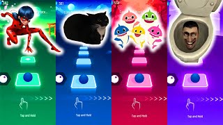 Ladybug vs Maxwell Cat vs Baby Shark vs Skibidi Toilet | Tiles Hop Trends