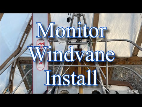 Contessa 26 Refit ep. 31 - Monitor Windvane Installation