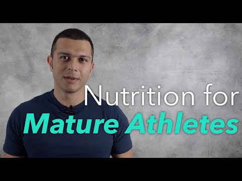 Hello today i want to discuss nutrition for the more mature athlete.