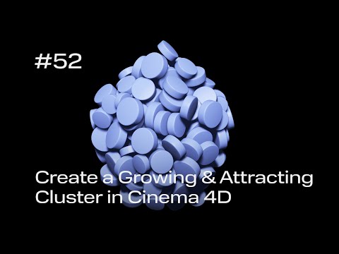Cinema 4D Quick Tip #52 - Growing & Attracting Clusters (Project File on Patreon)