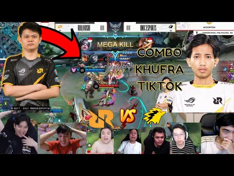 Reaction Streamer Combo Wombo VYNNN CLAYYY MPL Indonesia S8 RRQ vs Onic Game 1