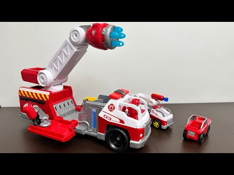 Paw Patrol Fire Rescue Rapid Reload Fire Truck Toys Unboxing 