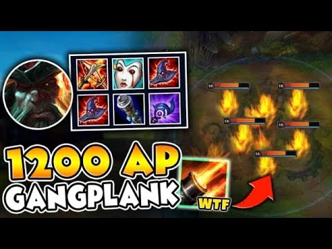 WTF?! I HIT 1200 AP AND INFERNAL SOUL WITH GANGPLANK (LEGIT ONE SHOTS) - League of Legends
