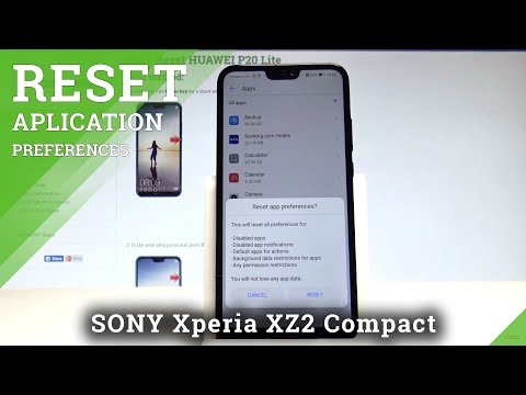 How to Reset App Preferences in SONY Xperia XZ2 Compact - Default App Settings |HardReset.Info