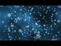 ️NEW 2022 4K Snowflakes Falling Looping Animation Blue Background Footage Screensaver