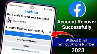 How to recover facebook password without email and phone number | facebook recover account