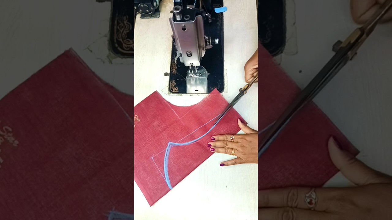 How to mark the design on the blouse #shorts #blousedesign