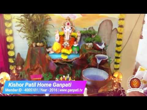 Kishor Patil Home Ganpati Decoration Video