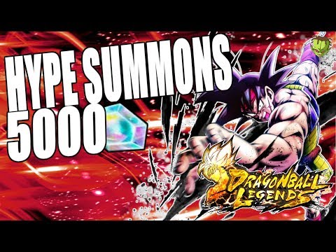 HYPE SUMMONS! 5000 CRYSTALS A POR BARDOCK Y FREEZER /// DRAGON BALL LEGENDS EN ESPAÑOL