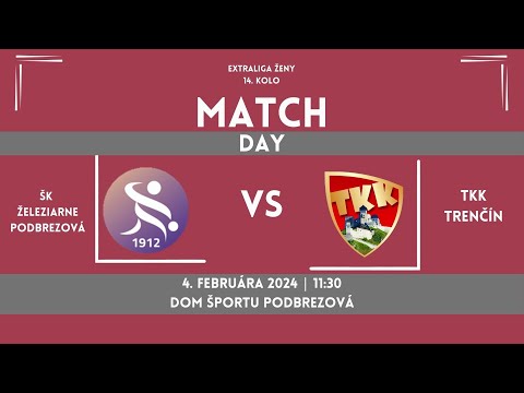AGRO-CS Extraliga ženy 14. kolo - ŠK Železiarne Podbrezová : TKK Trenčín