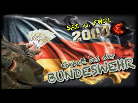This is what a soldier earns in the Bundeswehr. Bundeswehr salary: SAZ vs. FWDL