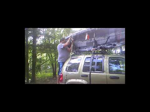 How to load a kayak  into j racks