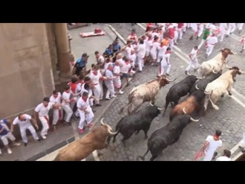 Five injured, none gored, in the fourth running of the bulls of San Fermin
