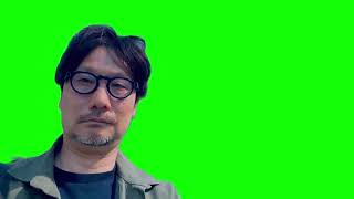 Hideo Kojima selfie green screen