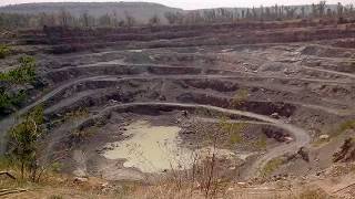 Panna Mines Open pit mine to extract valuable rock Madhya pradesh Year 2013 #askdushyant