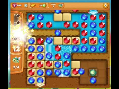 Diamond Digger Saga level 6 3-stars walkthrough