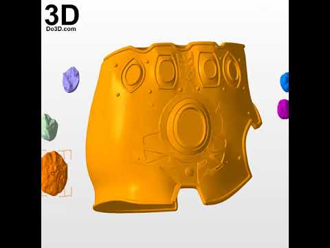 infinity gauntlet stone thanos avengers infinity war 3d printable model print file do3d.com