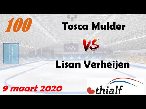 Tosca Mulder vs Lisan Verheijen 100 Thialf 20200309