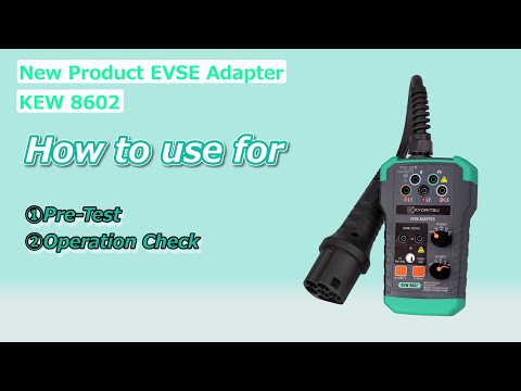 How to use KYORITSU EVSE Adaptor KEW 8602