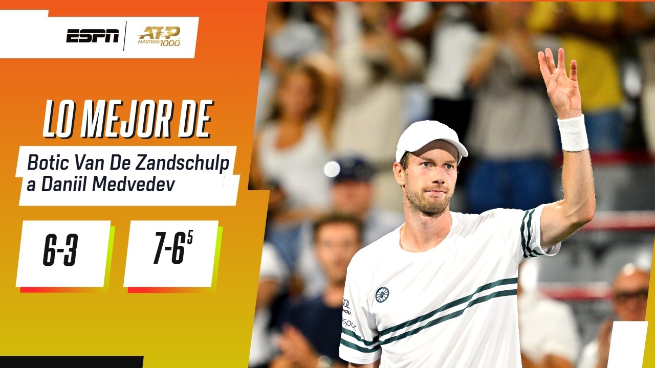 VAN DE ZANDSCHULP BORRÓ A MEDVEDEV EN MONTREAL | Van De Zandschulp 6-3 7-6 Medvedev | HIGHLIGHTS