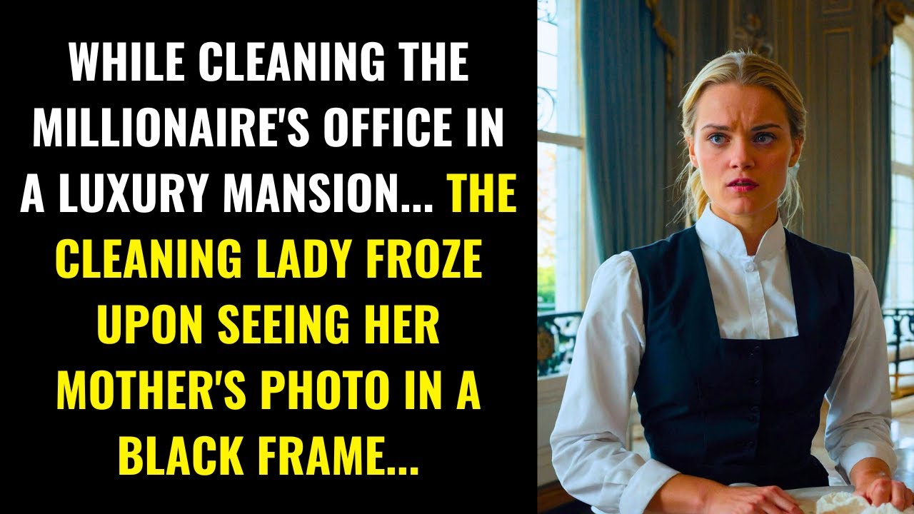 THE CLEANER FROZE WHEN SHE SAW HER MOTHER'S PHOTO IN THE MILLIONAIRE'S MANSION...