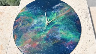 Step by Step Galaxy Resin Clock Tutorial