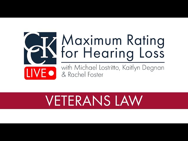 Maximum VA Rating for Hearing Loss Explained