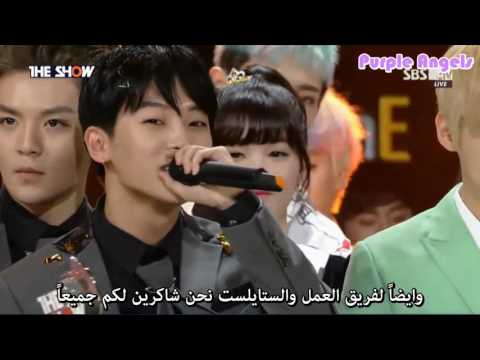 Arabic Sub|160126MTV The Show TeenTop #WarningSign1stWin Winning Speech+Encore