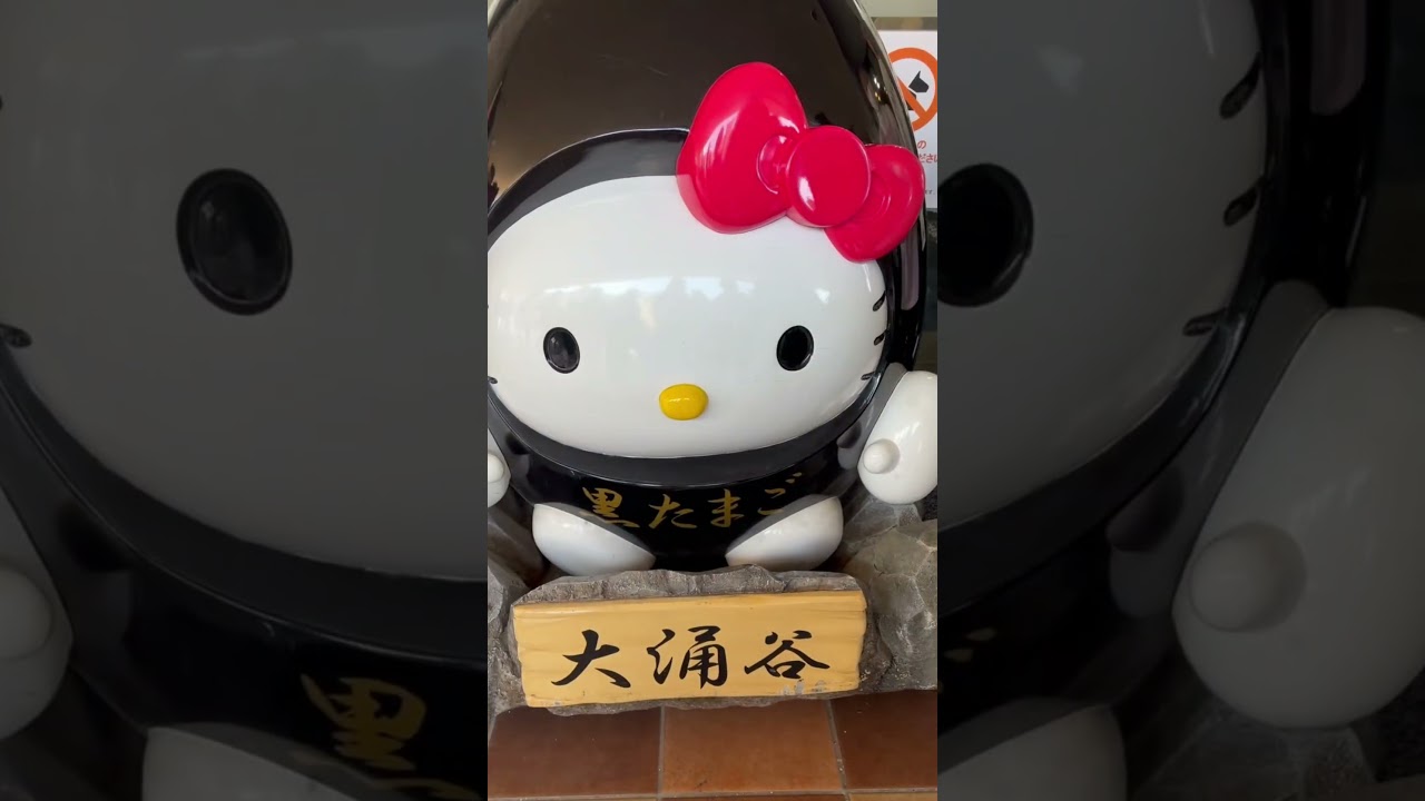 箱根大涌谷・観光地は人がいっぱい【Hakone Owakudani - Tourist Spot】#shorts  #黒玉子 #温泉