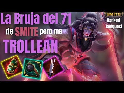 ME TROLLEAN POR JUGAR CLIODHNA JUNGLA / La Bruja del 71 / Smite Ranked Conquest S10