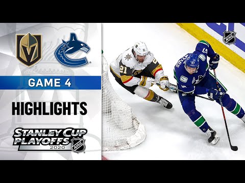 NHL Highlights | Second Round, Gm4 Golden Knights @ Canucks - Aug. 30, 2020